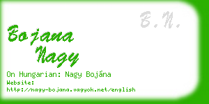 bojana nagy business card